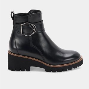 Blondo USA Dagger Waterproof Bootie, Black Leather, Size 7 - NWT (no box)